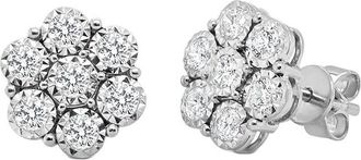 Sabrina Designs 14K 0.72 Ct. Tw. Diamond Cluster Stud Earrings