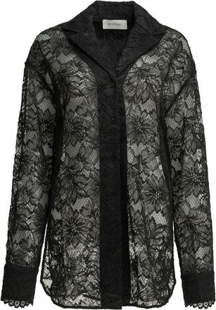 Sportmax Black Regular Floral Shirt