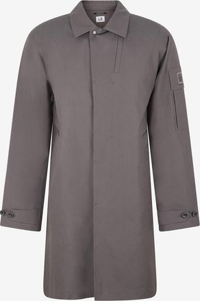 C.P. Company Knielanger Mantel mit Hemdkragen aus Baumwolle Metropolis Hyst