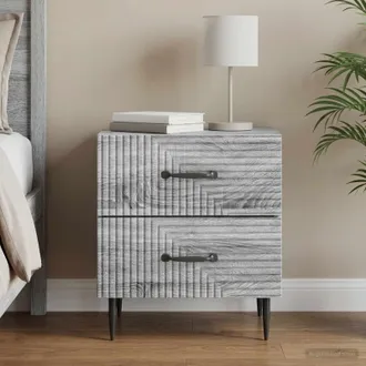 vidaXL Vidaxl Armadio Da Notte Con Cassetto Grigio Sonoma 43 X 34,5 X
