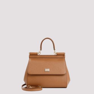 Dolce & Gabbana Brown Sicily Satchel Bag