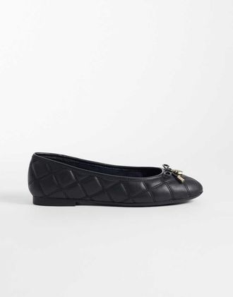 Tommy Hilfiger Ballerine trapuntate nere-Nero