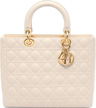 Dior Borsa tote Lady Dior anni 2000 - Toni neutri