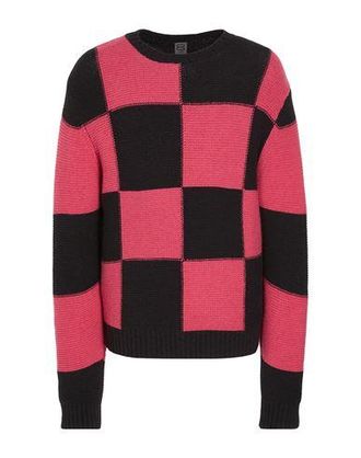 8 by YOOX JACQUARD COLOR-BLOCK CREWNECK