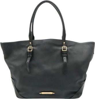 Burberry Pre-owned Vintage Schoudertas - Dames - Vintage Shopper - Zwart - ONE Size - Leer - Vintage