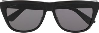 Gucci square-frame sunglasses - men - Acetate - 57 - Black