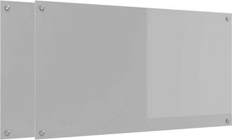 vidaXL Salpicadero De Cocina 2 Pcs Gris Claro 110 X 60 Cm Vidaxl