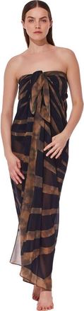 Gottex Desert Queen Pareo Cover-Up in Black-Brown at Nordstrom