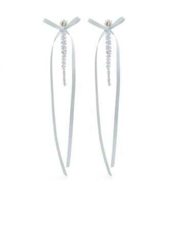 Simone Rocha Bow Ribbon Drip Earrings Accessories