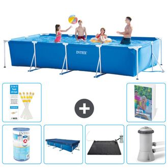 Intex Piscina Con Estructura Rectangular - 450x220x84 Cm - 7-piezas S97