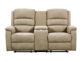 VENTE-UNIQUE.COM Sof&aacute; relax poli&eacute;ster 2 plazas topo 171x95cm