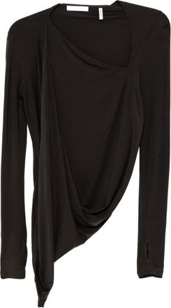 Helmut Lang Top asimmetrico - Marrone