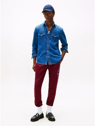 Tommy Hilfiger Mens Tommy Logo Sweatpant - Red - XXL