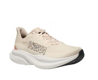 Hoka One One Womens Mach 6 Low Top Sneakers In Eggnog, Vanilla