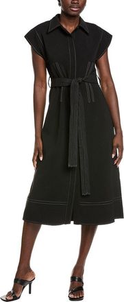 English Factory Contrast Stitch Shirtdress