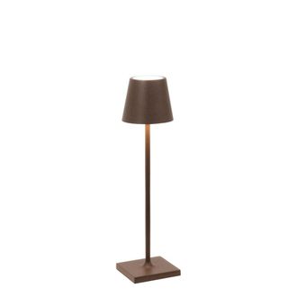 Zafferano L&aacute;mpara de mesa led corten regulable zafferano