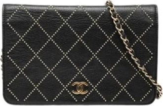 Chanel Pre-owned Vintage Schoudertas - Dames - Vintage Schoudertas - Zwart - ONE Size - Leer - Vintage