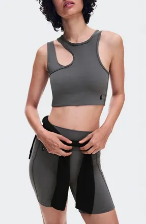 On Studio Asymmetric Crop Tank in Ember at Nordstrom, Size X-Small