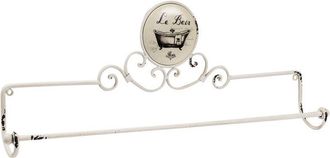 Biscottini International Biscottini - Toallero le Bainde Hierro Forjado Con Acabado shabby 70x9,5x27,5 Cm