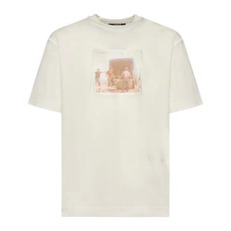 Jacquemus T-Shirts, male, White, Size: 2XL Paysan Short-Sleeve T-Shirt