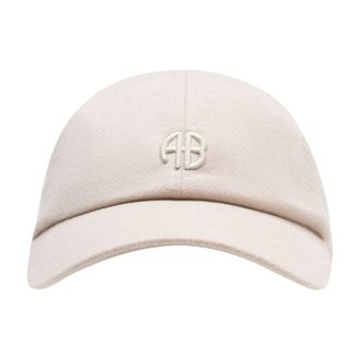 Anine Bing Womens A-12-12045-Bgi1 Baseball Cap Beige Wool