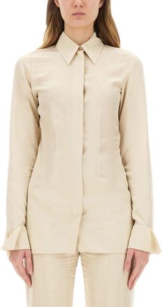 Sportmax Beige Slim Solid Shirt