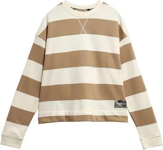 Barbour Eva Sweatshirt - Dames - Sweatshirts - Beige - S - Katoen - Hoodies & sweatvesten