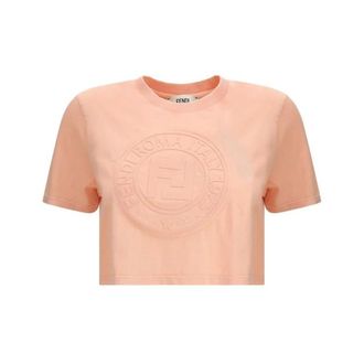 Fendi Dames, Tops, Roze, Maat: M Katoen