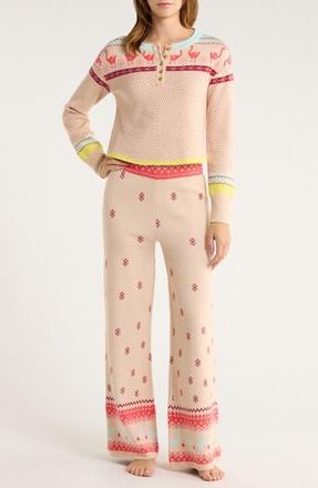 Free People Dream Whispers Pajamas in Flock Tales at Nordstrom Rack, Size X-Large