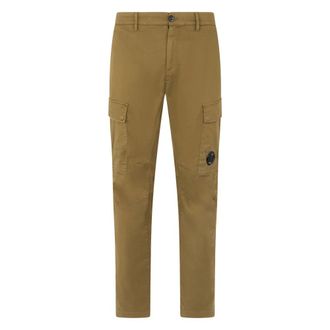 C.P. Company Slim-fit Trousers, male, Brown, Size: S Cargo Pants in Cotton