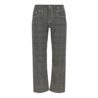 R13 Boy Straight Crop Broeken - Dames - Straight fit broeken - Veelkleurig - W27 - Katoen - Broeken