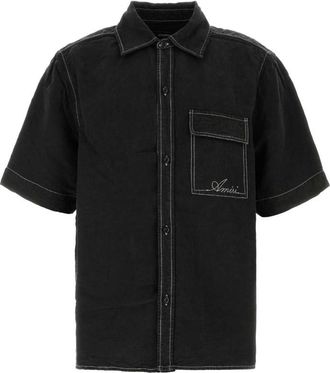Amiri Black Regular Logo Shirt