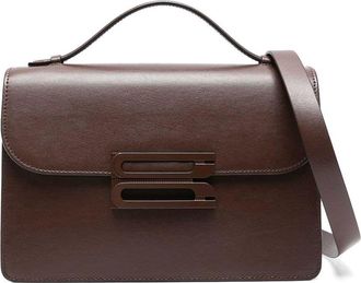 Victoria Beckham Brown Leather Shoulder Bag