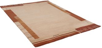 THEKO Wollteppich »Kailash 110« rechteckig 20 mm Höhe reine Wolle, handgeknüpft, mit Bordüre