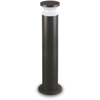 Ideal Lux Piantana Da Terra Contemporaneo Torre Alluminio Nero 1 Luce E27 15W Ip44