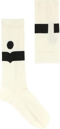 Isabel Marant Nesson Sokken - Dames - Sokken - Beige - ONE Size - Katoen - Ondergoed