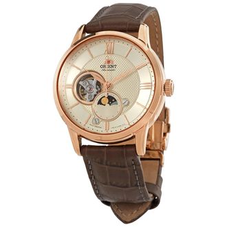 Orient Sun & Moon Automatic Champagne Dial Mens Watch RA-AS0009S10B