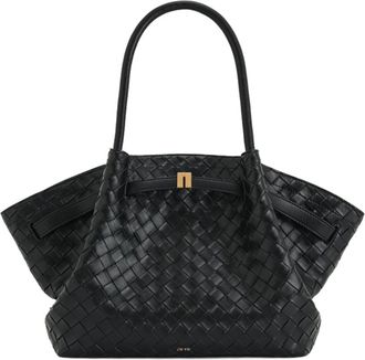 JW PEI Hana Medium Tote Bag - Dames - Shoppers - Zwart - ONE Size - Leer - Tassen