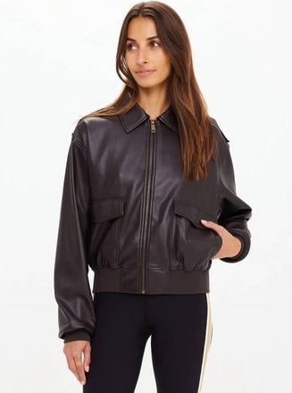 The Upside Zariah Bomber Jacket In Ebony
