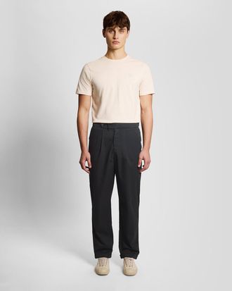 Lyle & Scott Mens Superfine Cotton Chinos - Black - Size 30W/32L