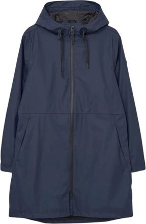 Tant&auml; Rainwear Waterdichte Parka Jas Navy - Dames - Regenjassen - Blauw - XL - Polyester - Jassen