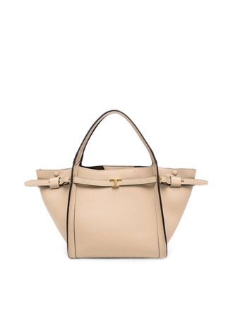Tod's T Signature Small Shopping Bag In Leather