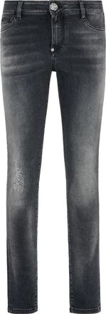 Philipp Plein Denim Jeggings - Dames - Skinny Jeans - Grijs - W32 - Denim - Jeans