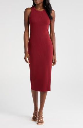 L'agence Racerback Midi Dress in Syrah at Nordstrom Rack, Size Xx-Small