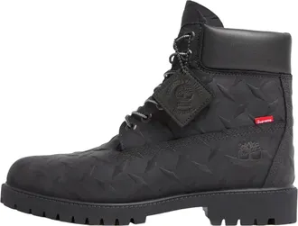 Timberland x Supreme Diamond Plate 6 Inch Premium Waterproof Boot Black - 23FW TB0A6DE1-001
