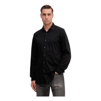 A|X Armani Exchange Overhemden, Heren, Zwart, S, Katoen, Klassiek Kraag Shirt