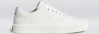 Cariuma Mens Cariuma NAIOCA Sneakers White Canvas Low Top Lace Up Shoes HAWK2180