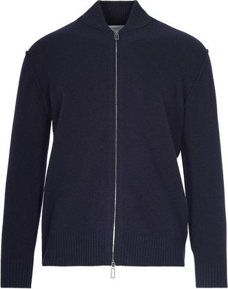 Paolo Pecora Blue Virgin Wool Cardigan