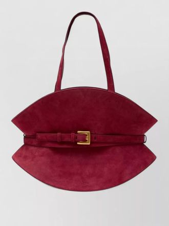 Balmain shuffle medium leather shoulder tote bag