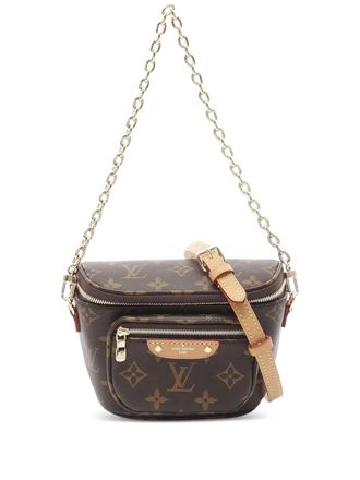 Louis Vuitton 2021-2025 Monogram Mini Bumbag satchel - Brown
